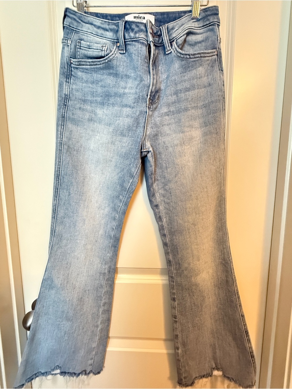 MOCO Boutique Mica Kick Back & Relax Kick Flare Cropped Jeans Curvy Stretch 27/5